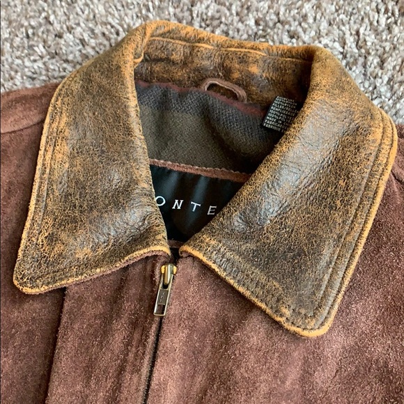 Vintage Context leather bomber jacket men’s sz L - Picture 6 of 8